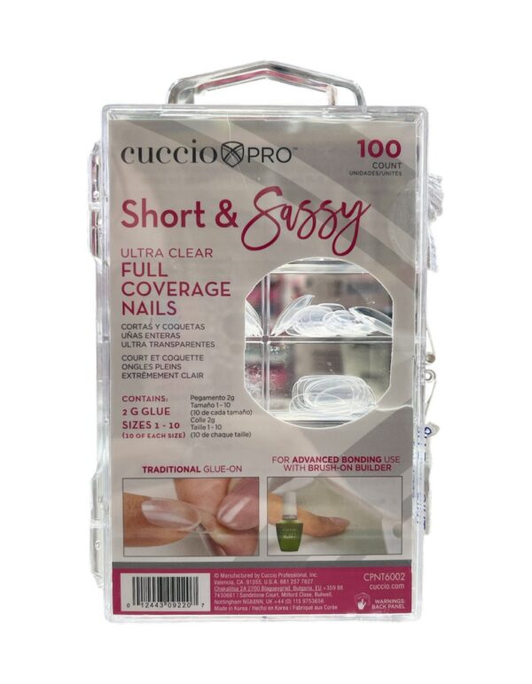 CUCCIO Tips Short Sassy Round 100pcs