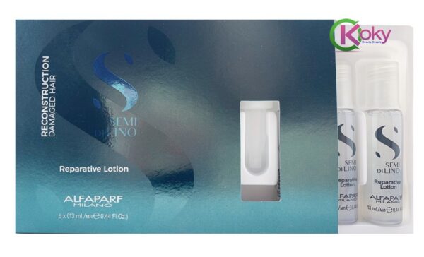 ALFAPARF Semi Di Lino Reparative Lotion 6x13 ml - Image 3