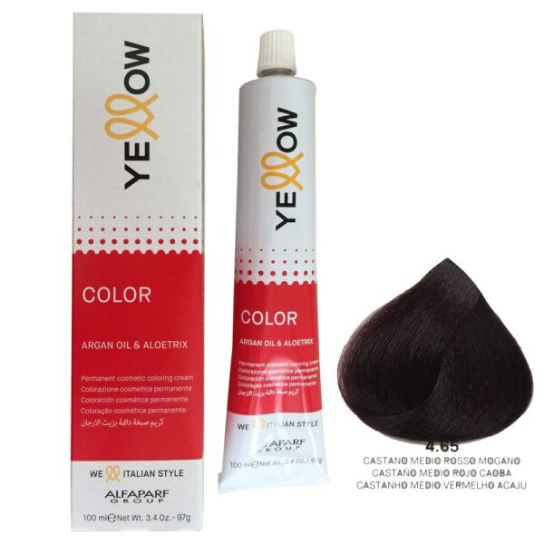ALFAPARF Yellow Permanent Color  #4.65