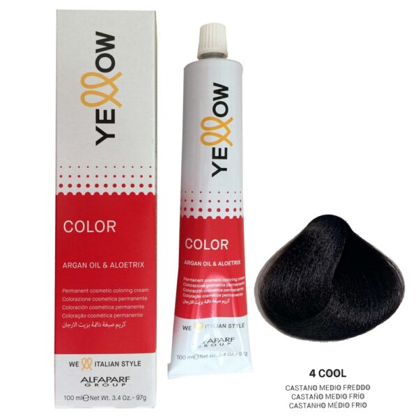 ALFAPARF Yellow Permanent Color  #4 Cool