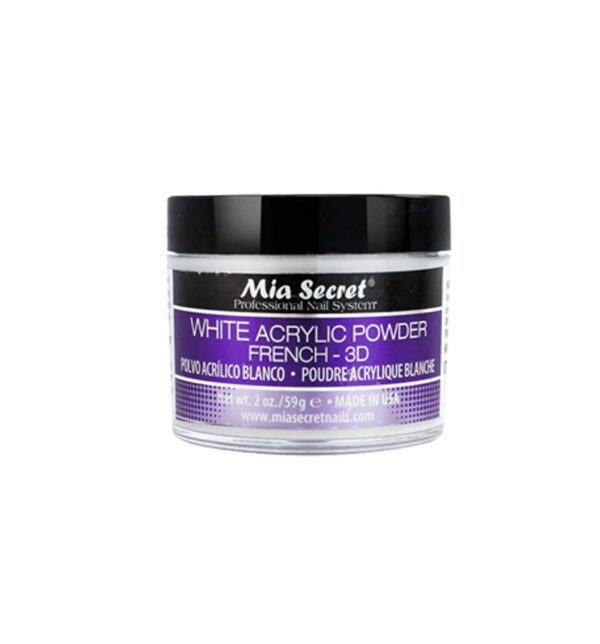 MIA SECRET White Acrylic Powder 2 Oz