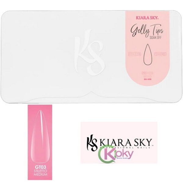KIARA SKY Gelly Tips Stiletto Medium