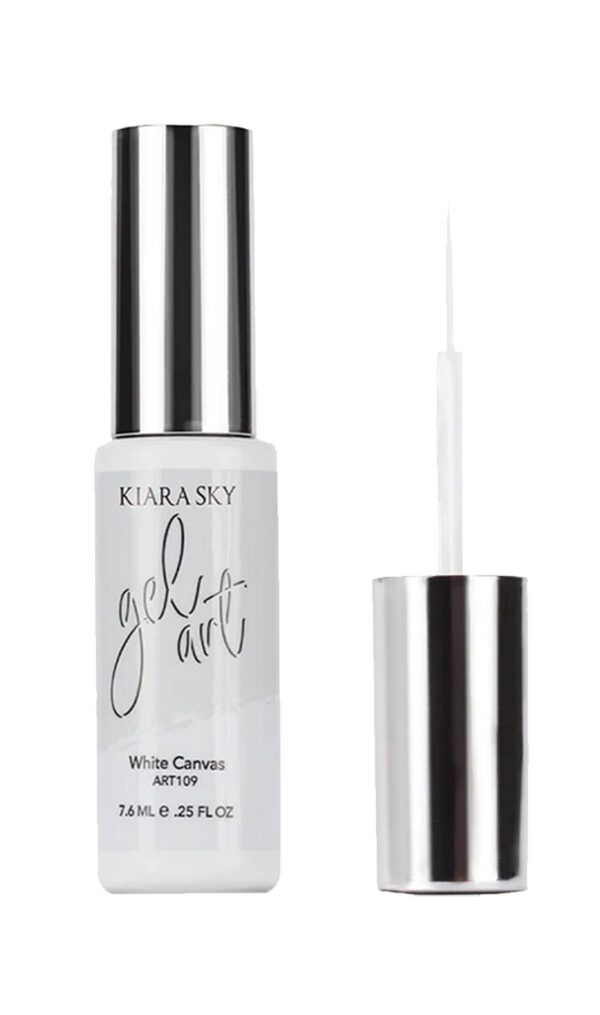 KIARA SKY Gel Art White Canvas